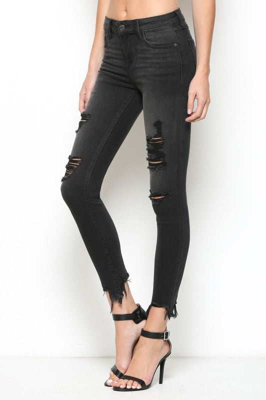 TAINTED LOVE JEANS: BLACK