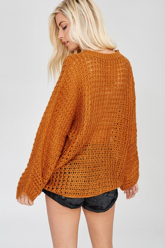CUDDLE UP SWEATER: COPPER