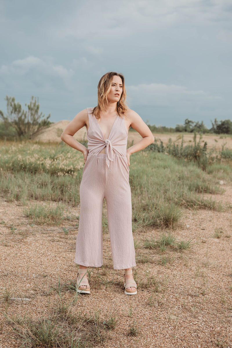 SOAK IT UP JUMPSUIT: MAUVE