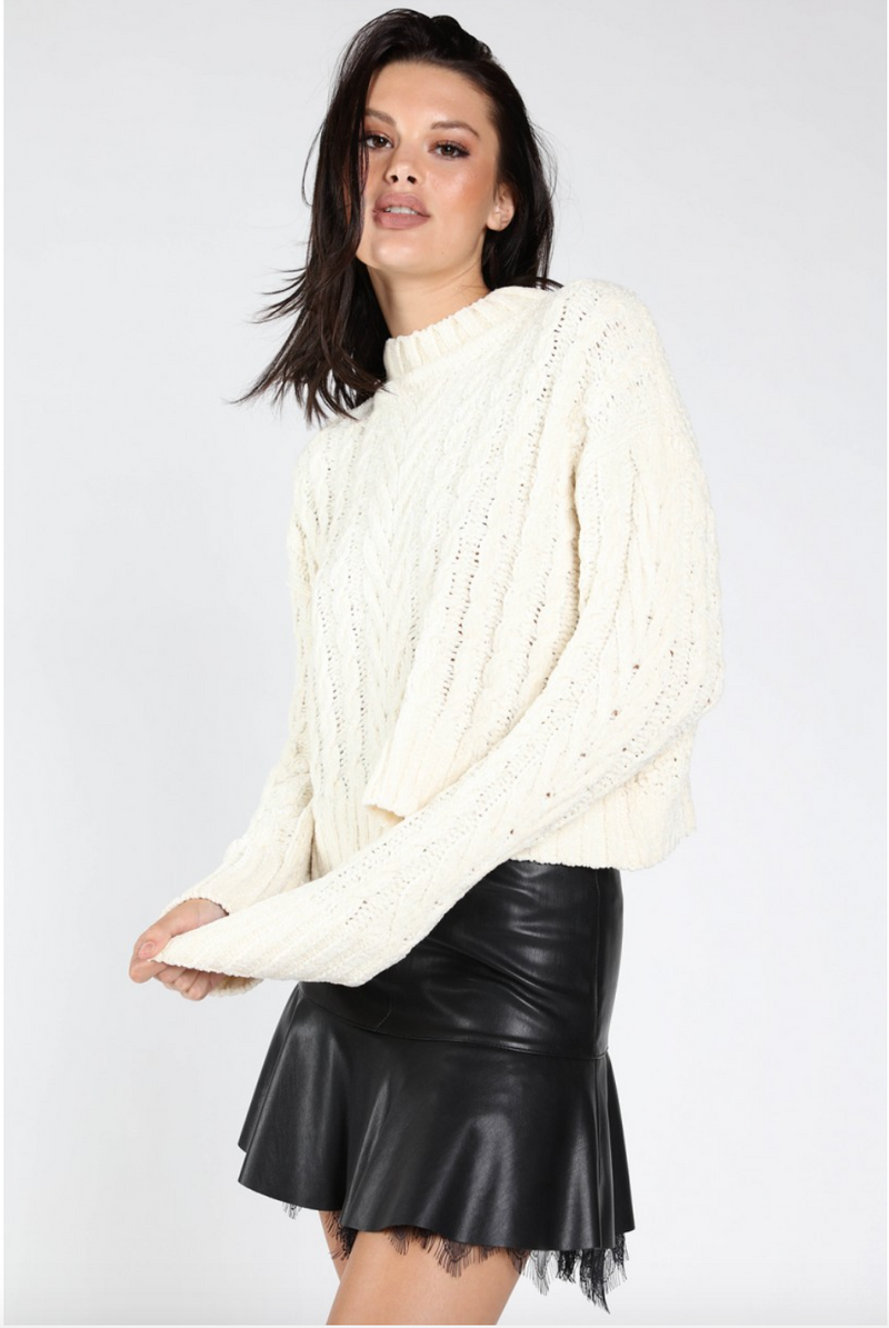 CREAM OF THE CROP SWEATER: IVORY